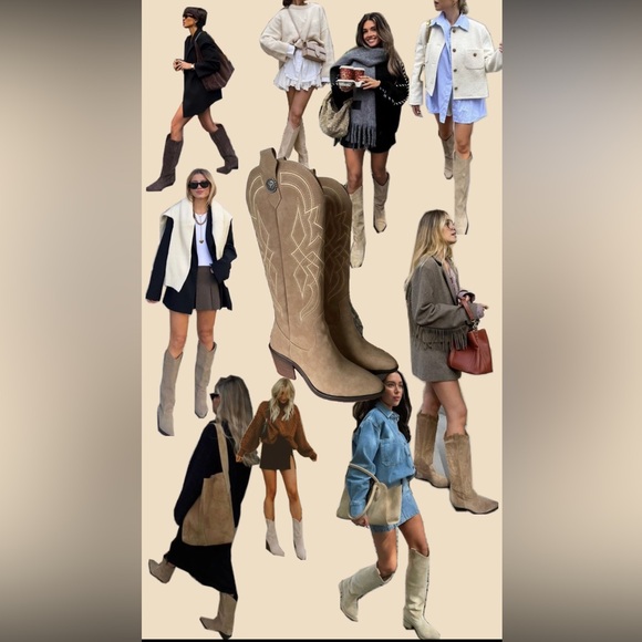 Uterque tan Heeled cowboy Boots - Picture 8 of 8